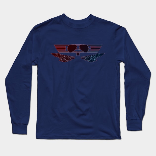 F-14 TOMCAT DARK Long Sleeve T-Shirt by arxitrav